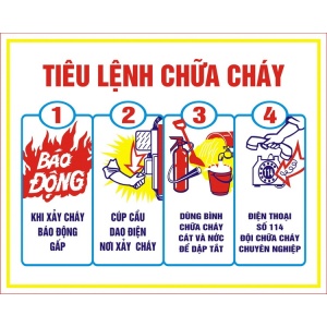 Bảng tiêu lệnh chữa cháy